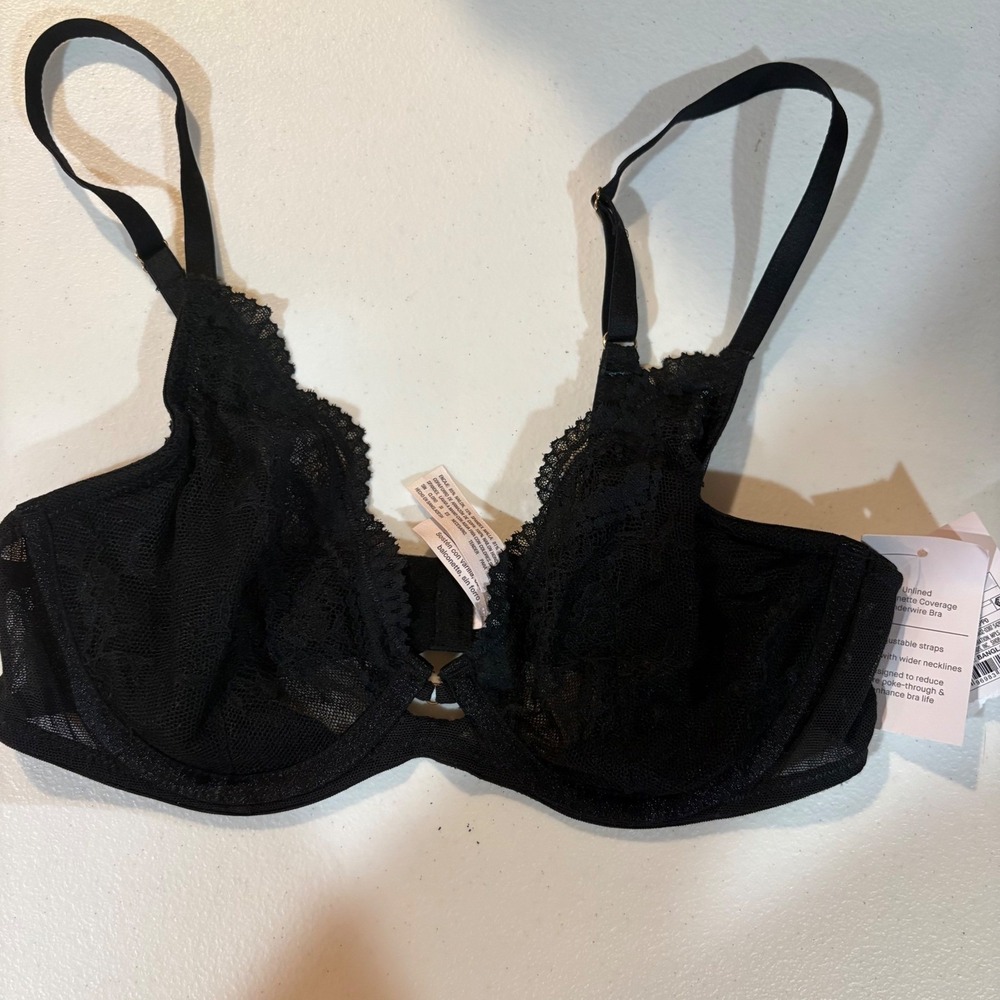 Auden Black Lace Underwire Bra